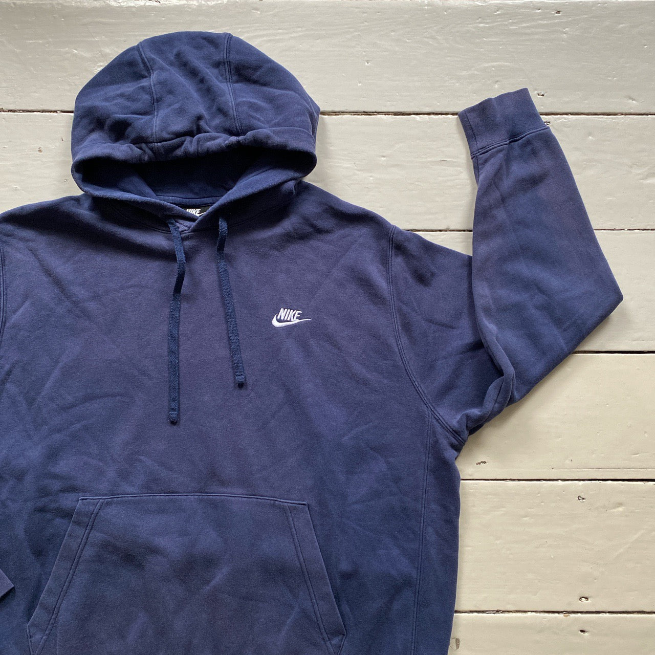Nike Swoosh Navy Hoodie (XL)