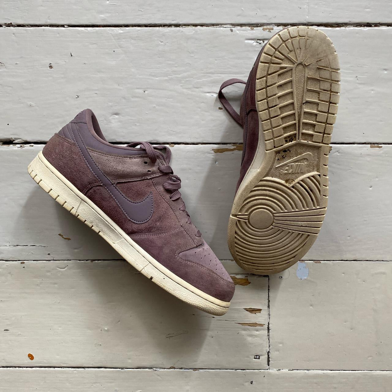 Nike Taupe Grey Purple Dunks (UK 10)