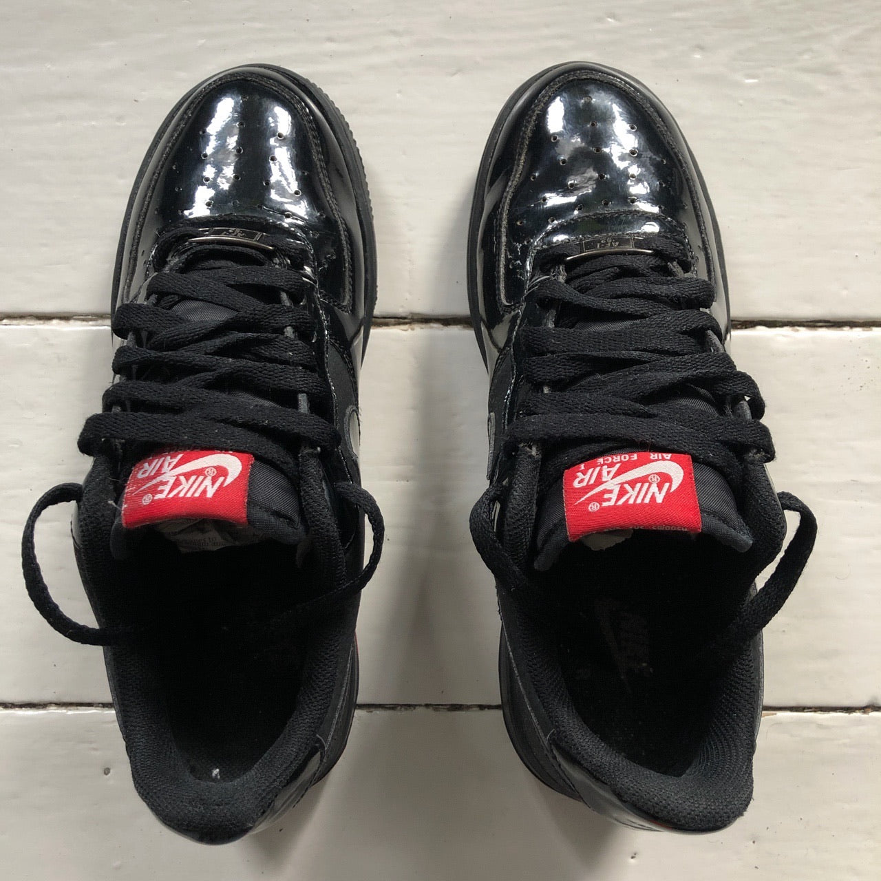 Nike Air Force 1 Black Patent (UK 6)