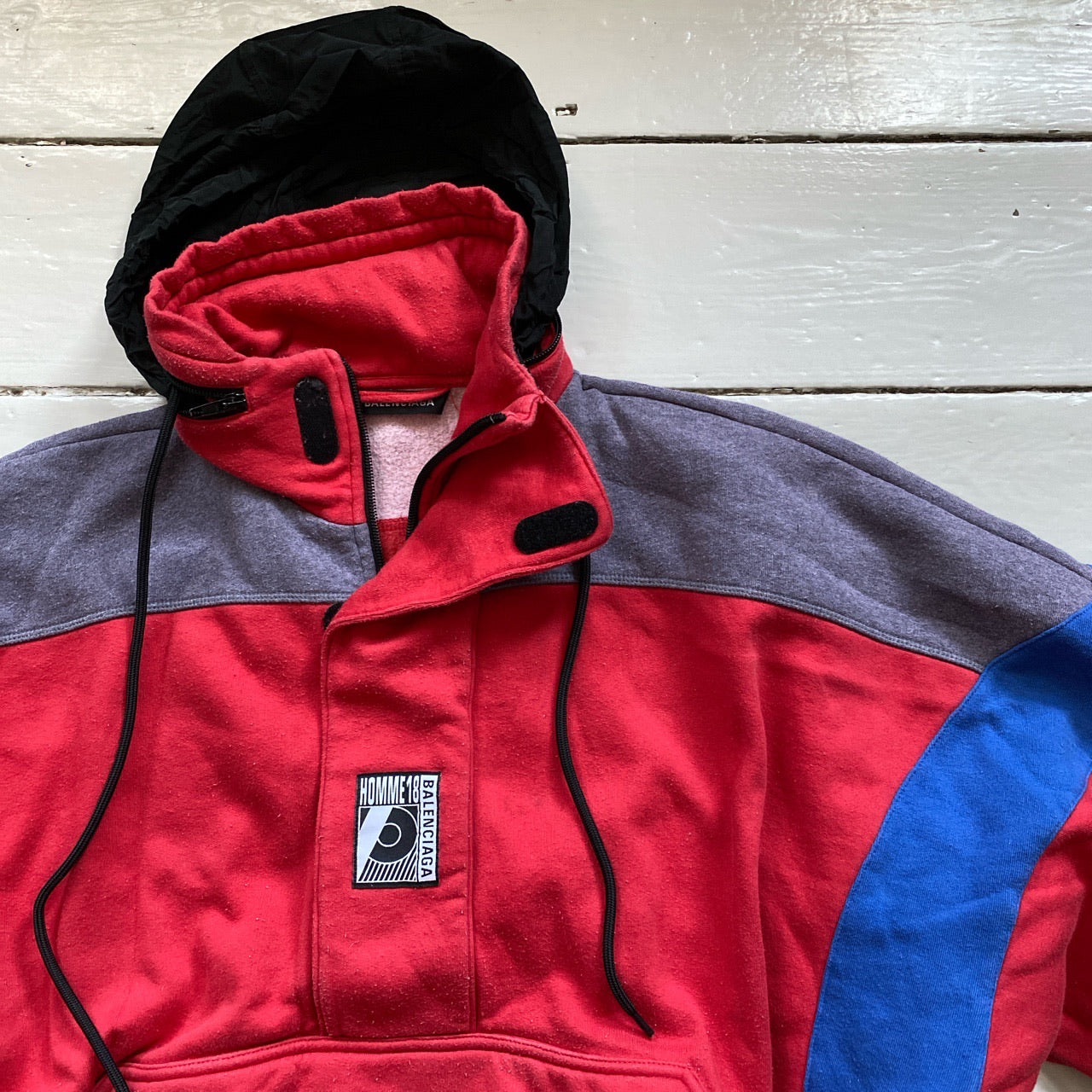 Balenciaga Homme Quarter Zip Hoodie (Small)