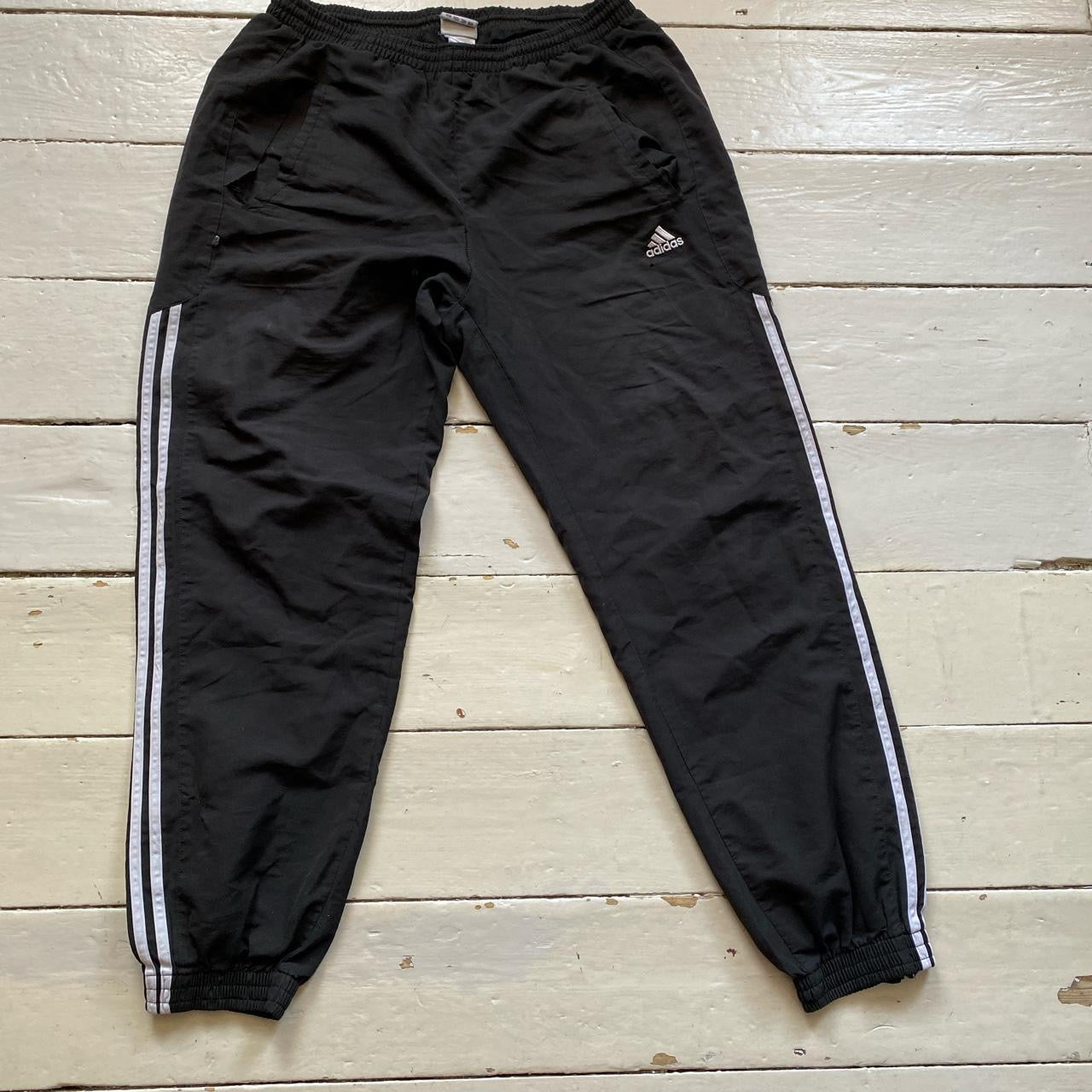 Adidas Black Shell Bottoms (Large)