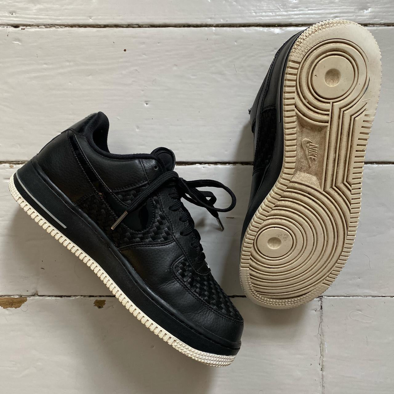 Nike Air Force 1 Black Woven (UK 8)