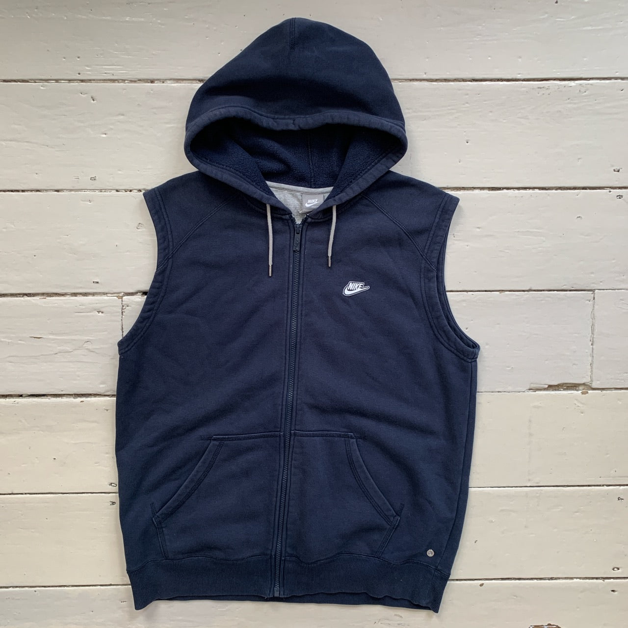 Nike Navy Gilet Hoodie (Large)