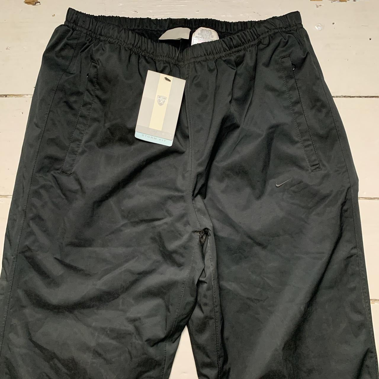 Nike Golf Swoosh Black Shell Bottoms (Large)