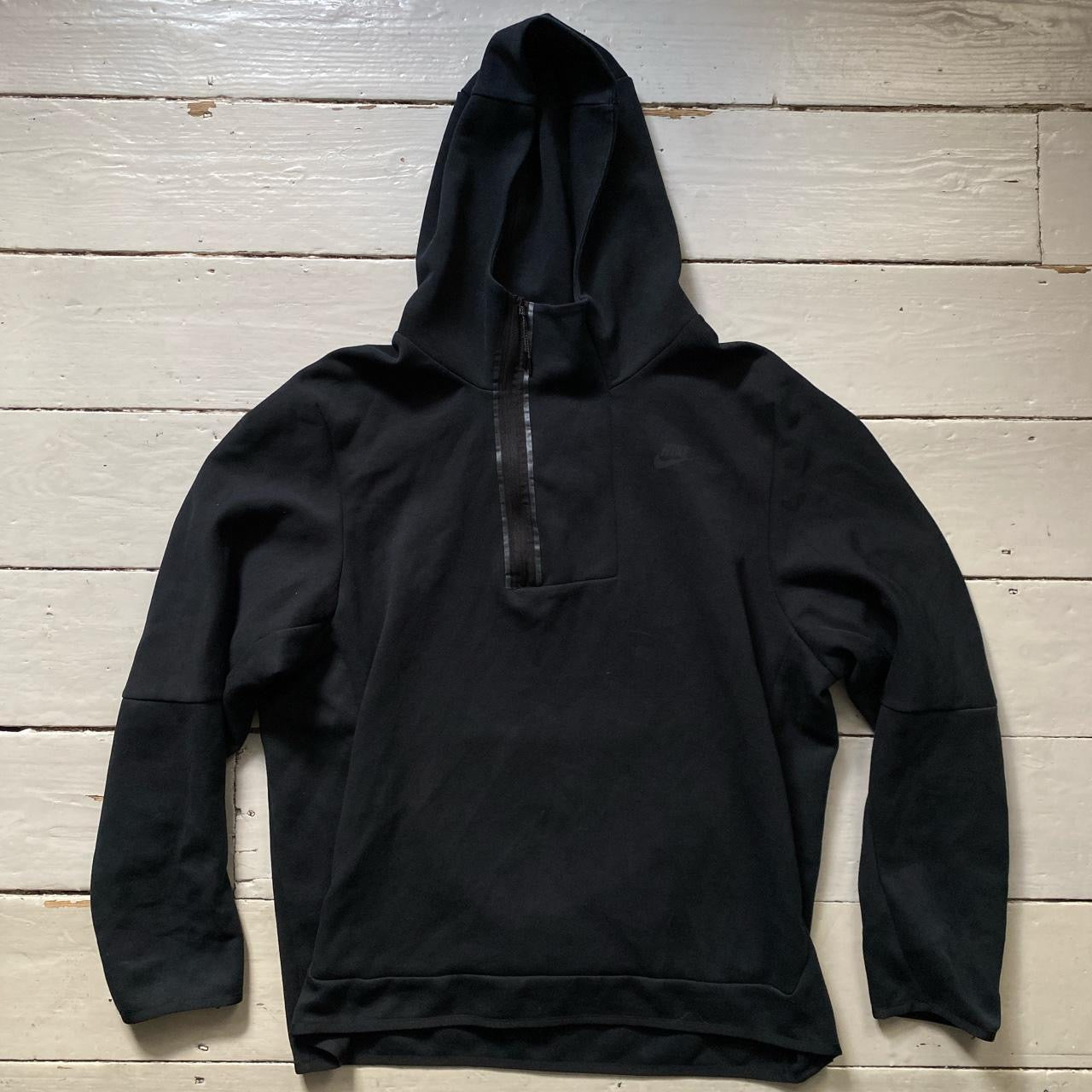 Nike Tech Fleece Black Quarter Zip Jumper (XL)