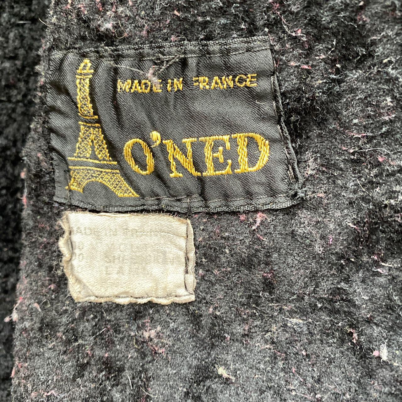 O’Ned Leather Shearling Vintage Womens Coat (L)