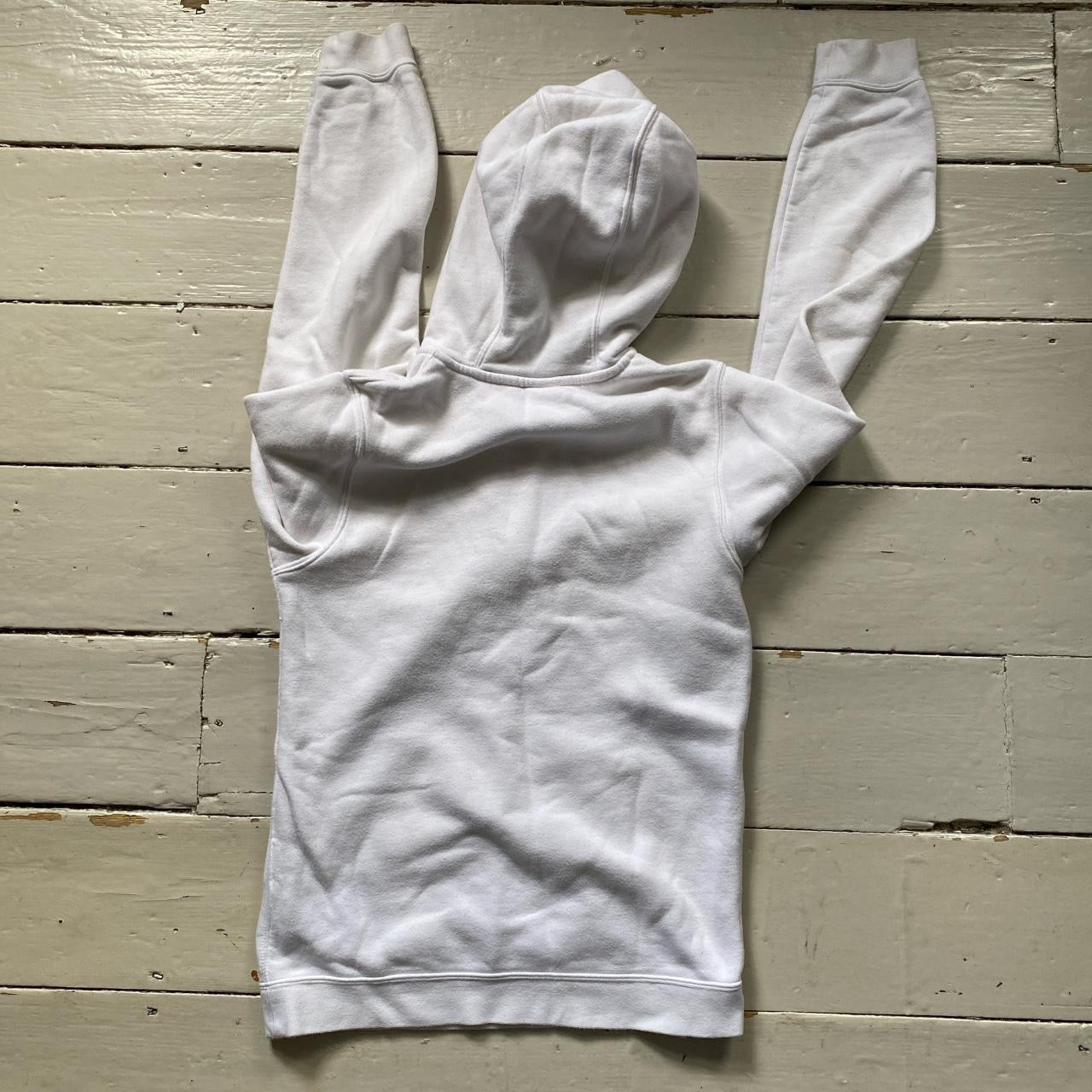 Nike Swoosh White Quarter Zip Hoodie (XS)