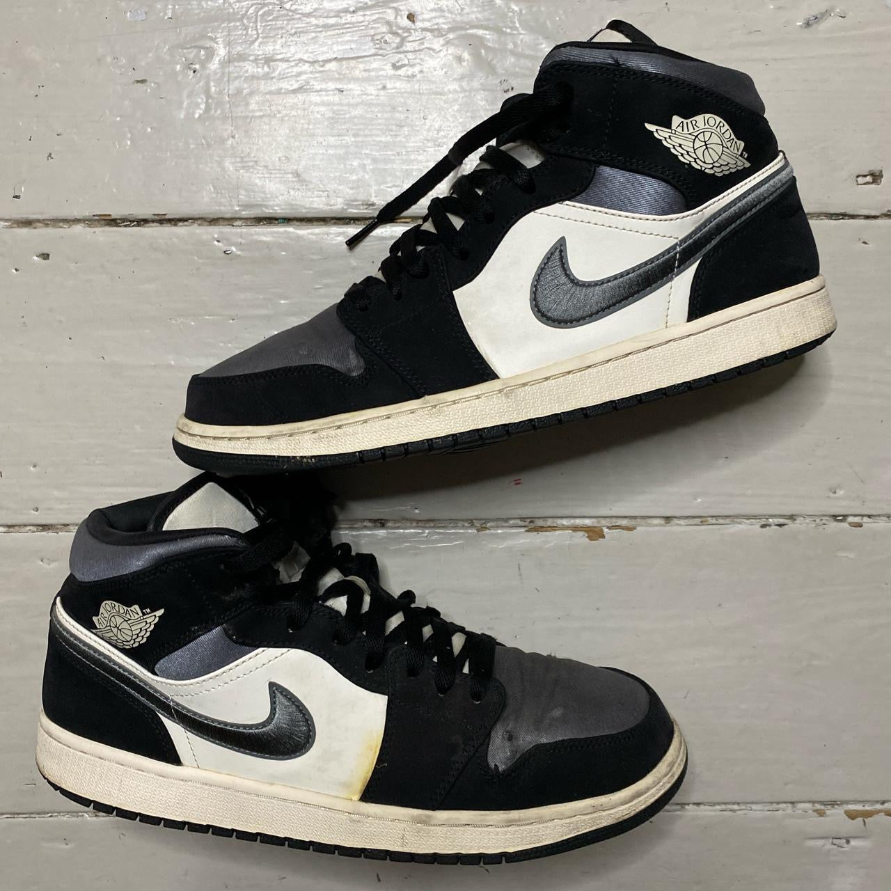 Jordan 1 Mid Satin Grey Toe (UK 10.5)