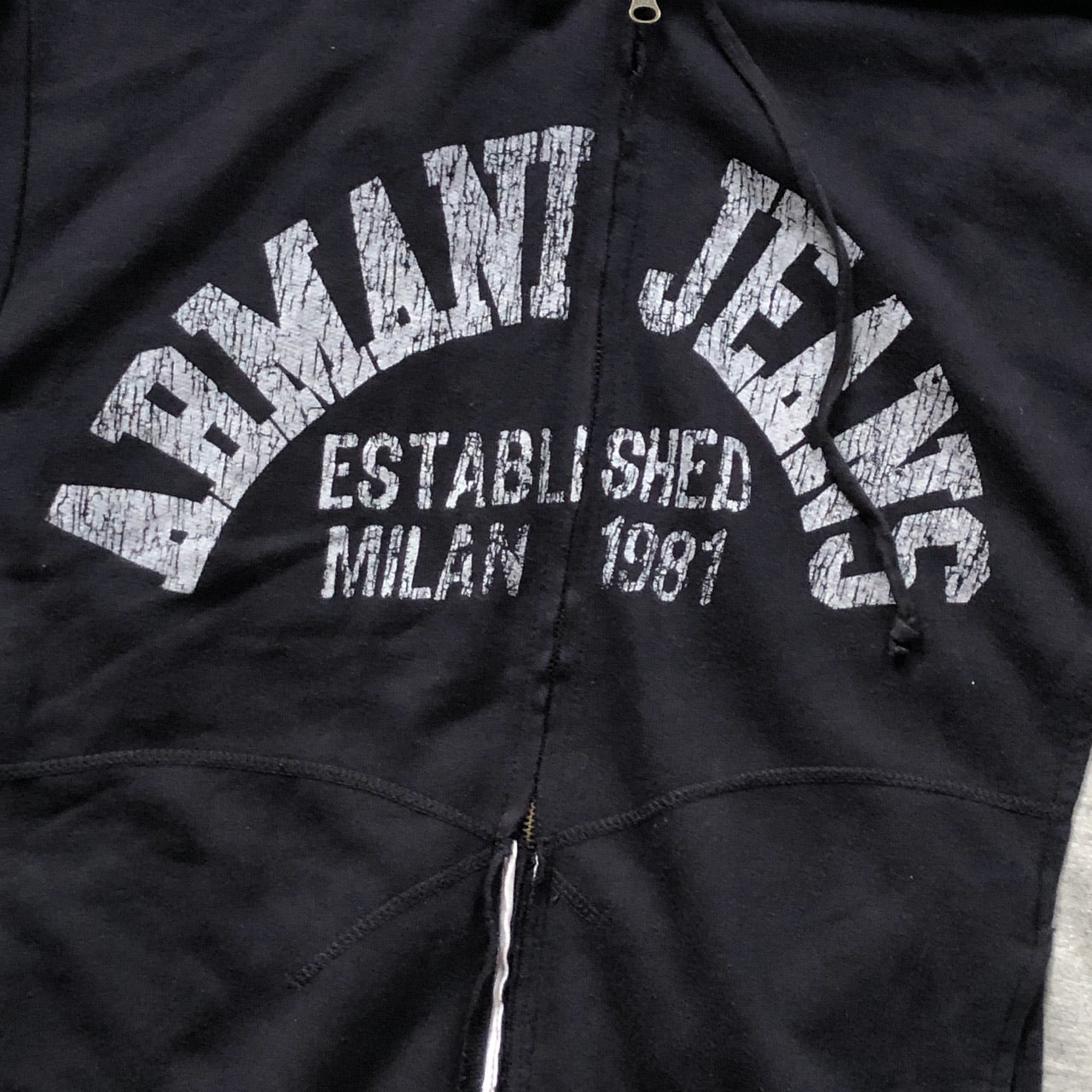 Armani Jeans Spellout Hoodie (Large)