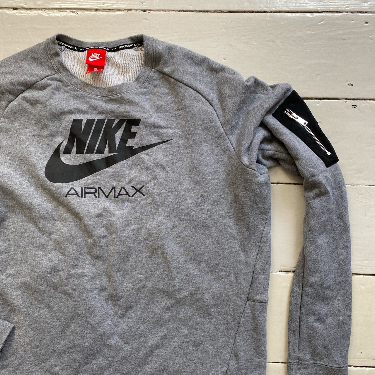 Nike Air Max Grey Jumper Sweatshirt (XL)