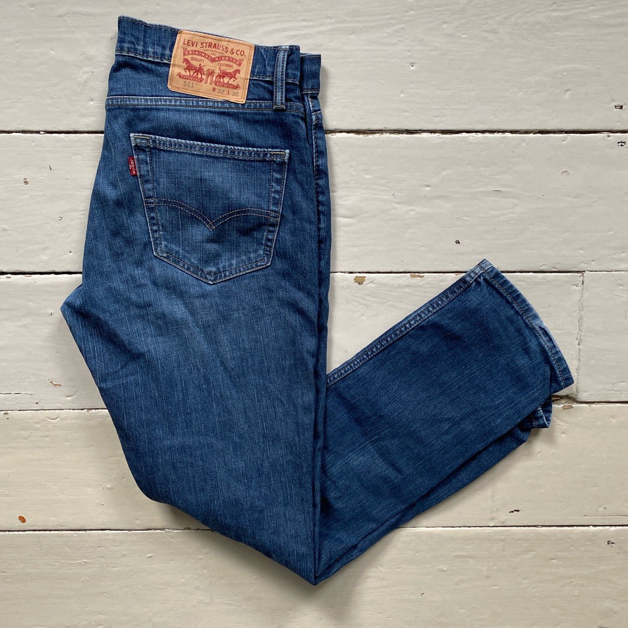 Levis 511 Slim Navy Jeans (32/30)