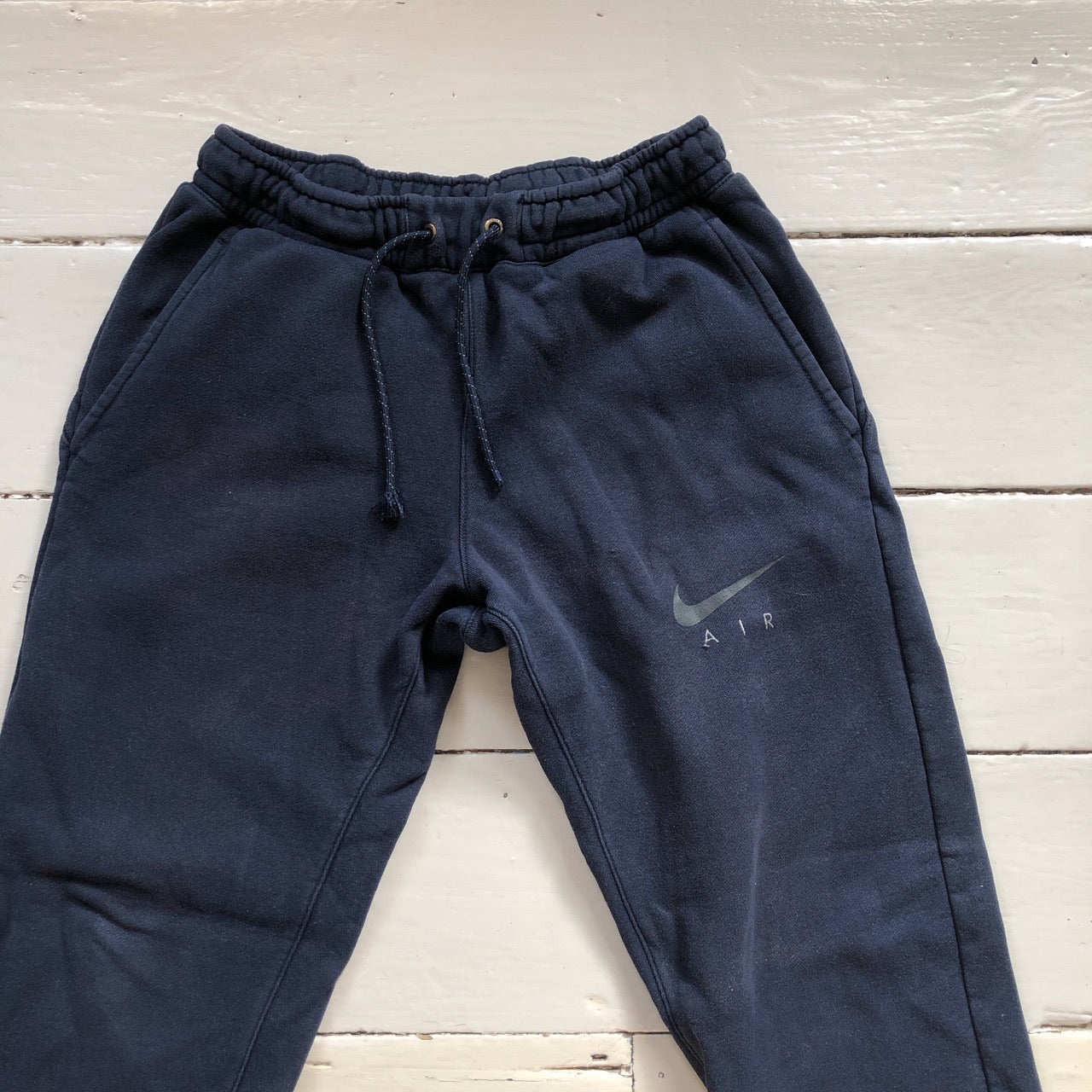 Nike Air Swoosh Navy Joggers (Small)