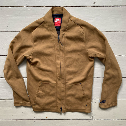 Nike Tech Fleece Camel Zip Jumper (Small)