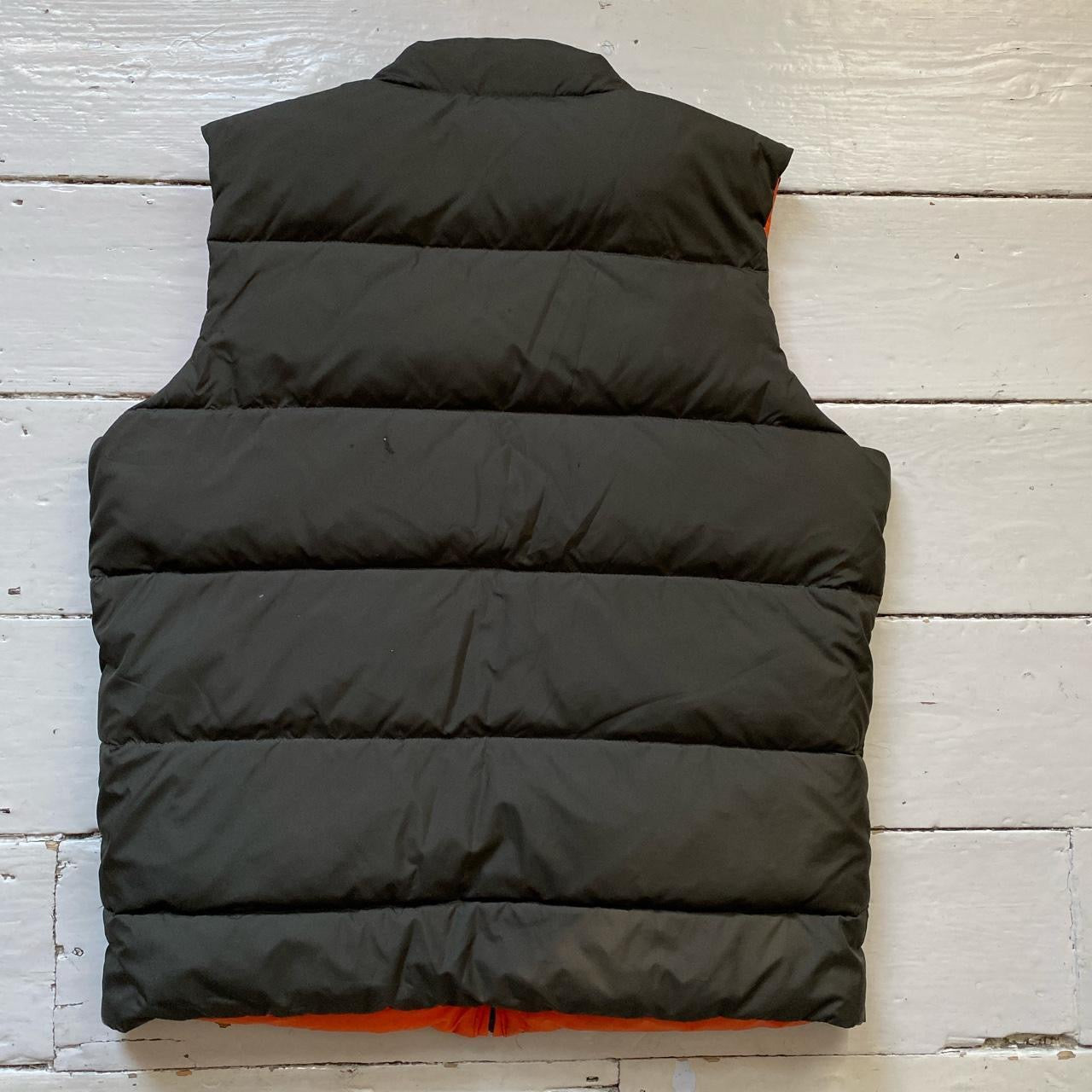 Ralph Lauren Polo Brown and Orange Gilet (Medium)