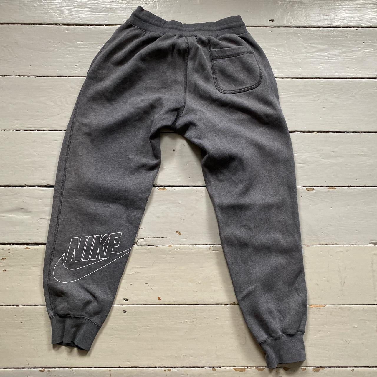 Nike Box Logo Grey Joggers (Medium)