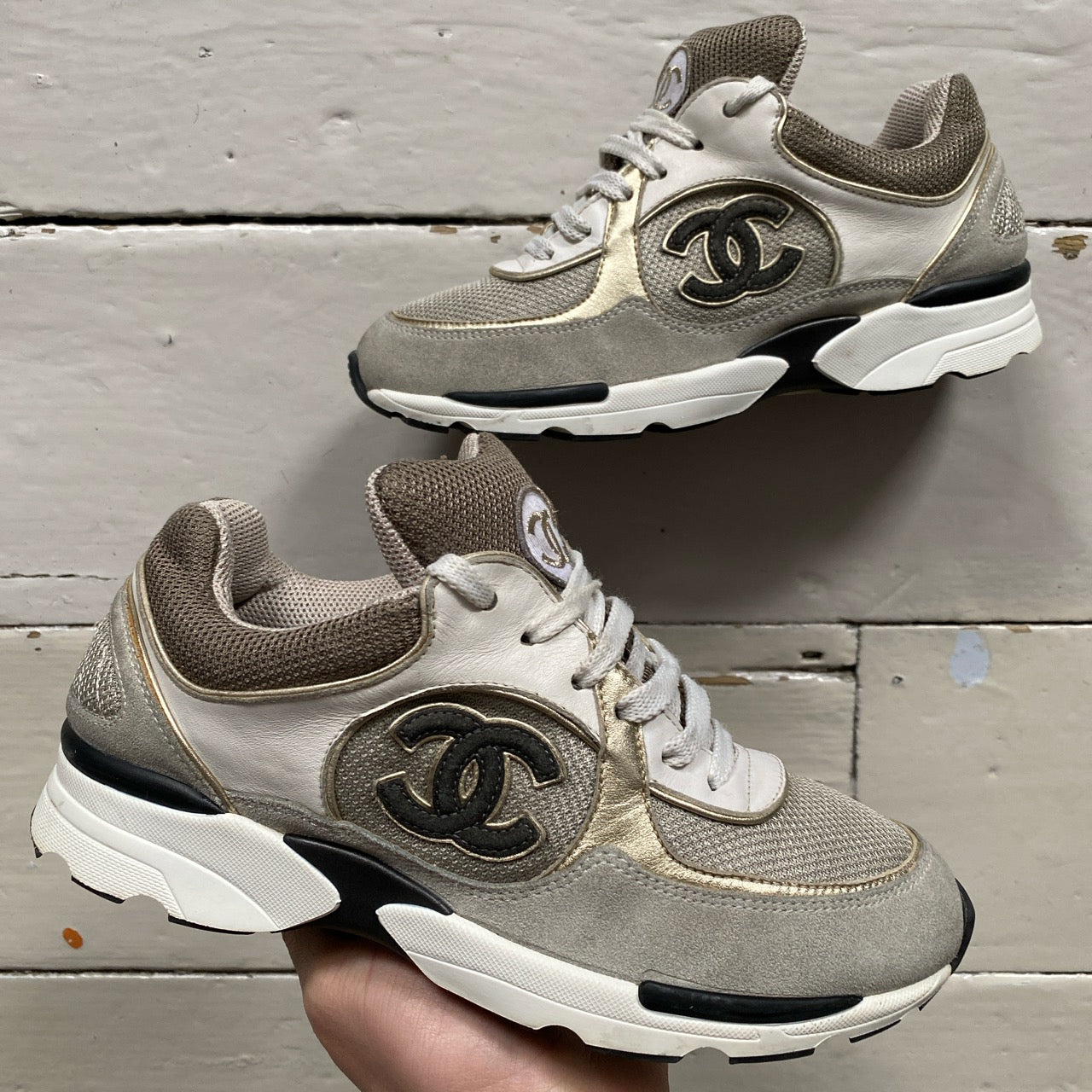 Chanel CC Vintage Trainers (UK 3.5)