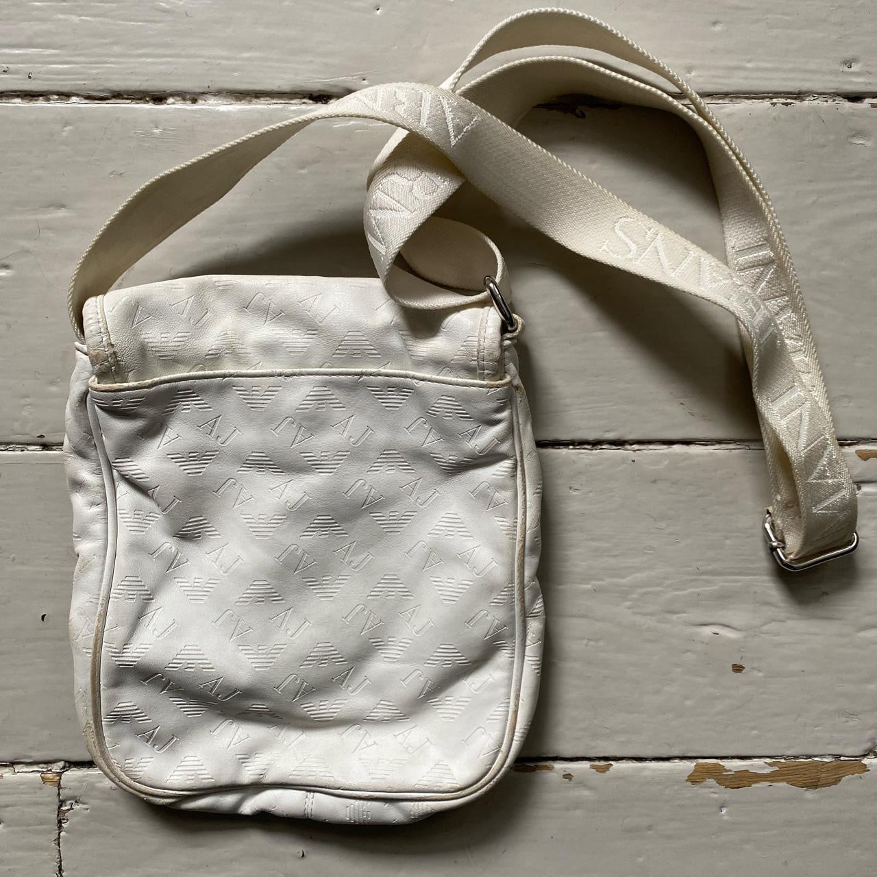 Armani Jeans AJ White Pouch Bag