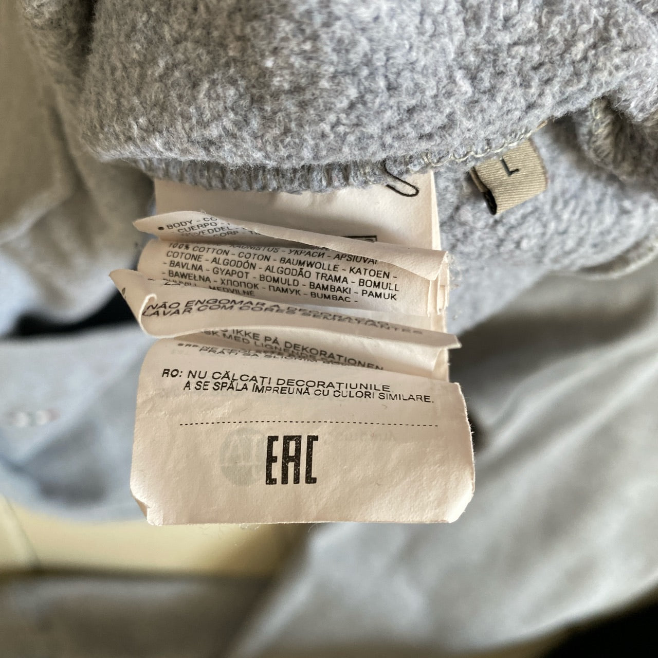 Napapijri Grey Pouch Hoodie (Large)