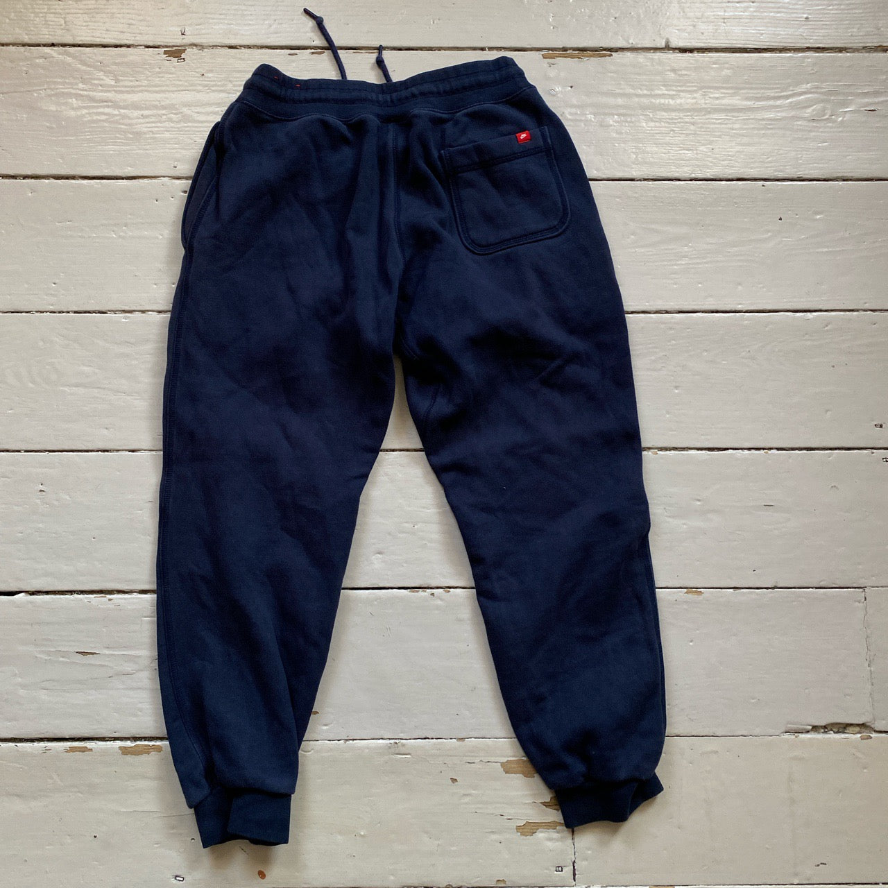 Nike Swoosh Navy Joggers (Small)