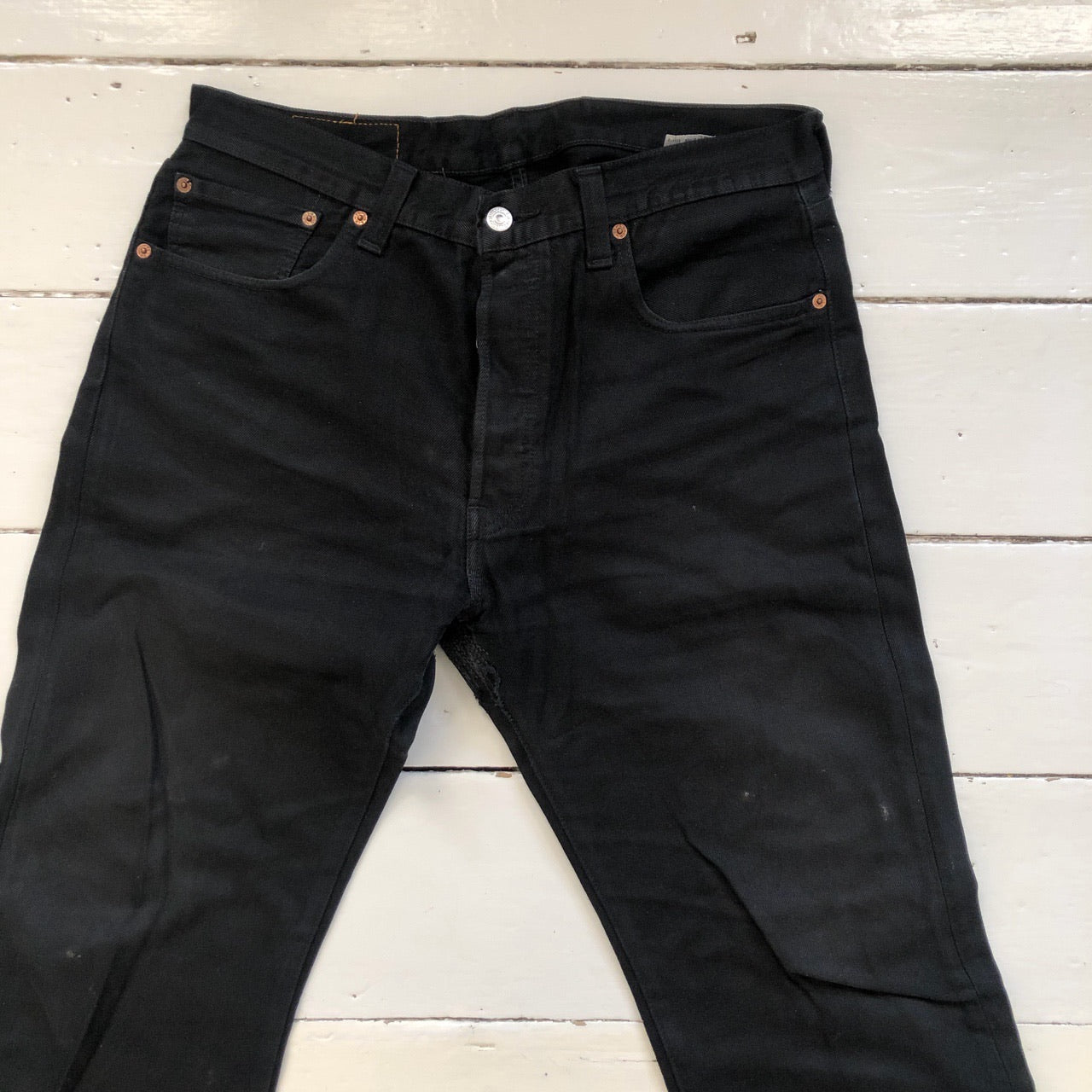 Levis 501 Black Jeans (34/31)