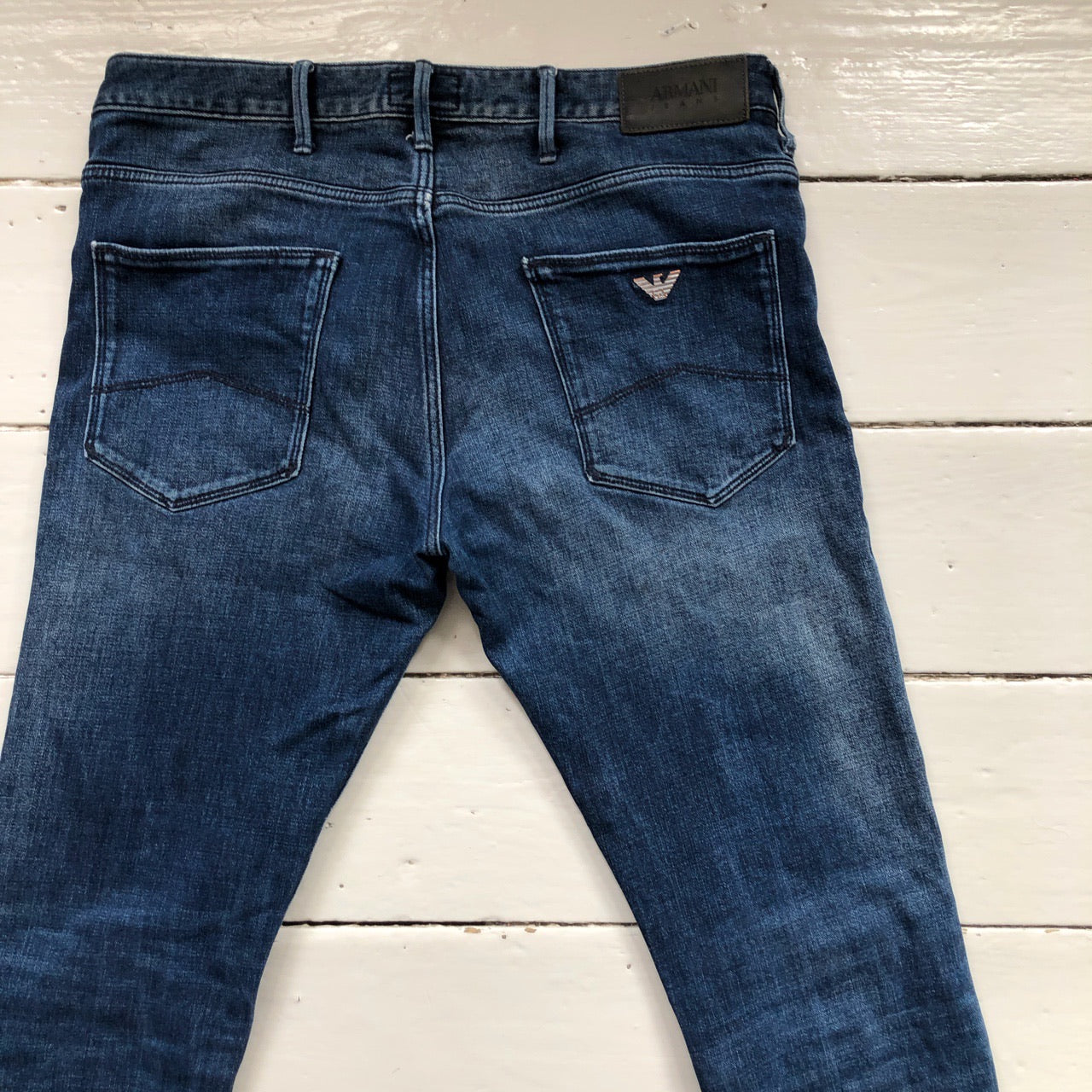 Armani Slim Fit Navy Jeans (32/32)