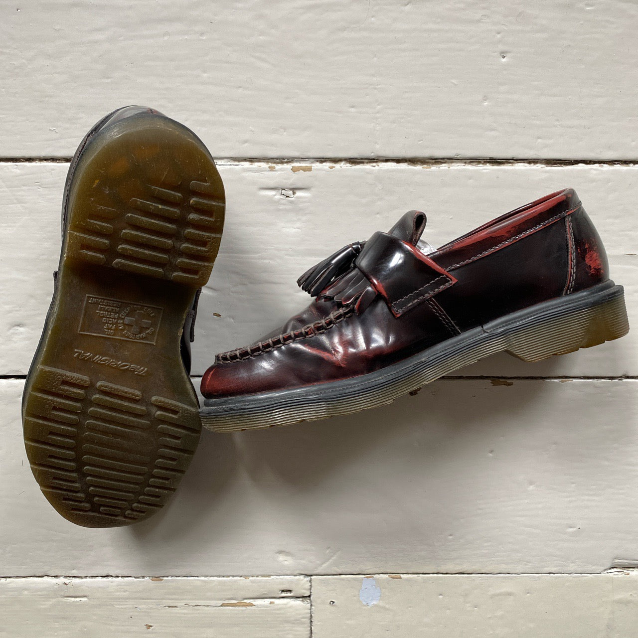 Dr Martens Burgundy Leather Loafers (UK 7)