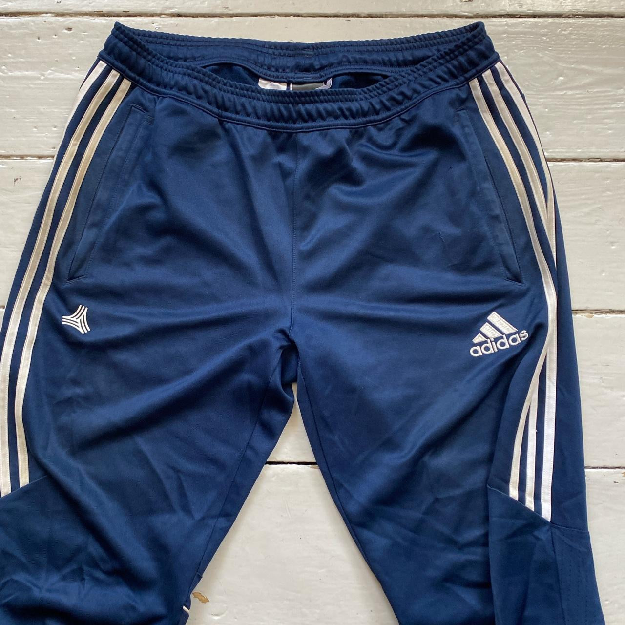 Adidas Navy Joggers (Medium)