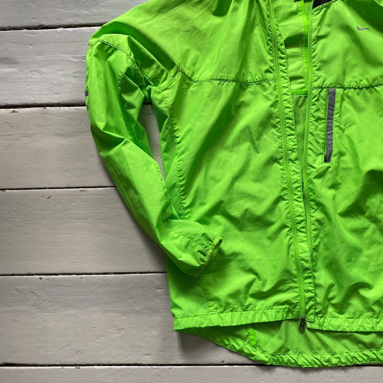 Nike Green Windbreaker Jacket (Medium)