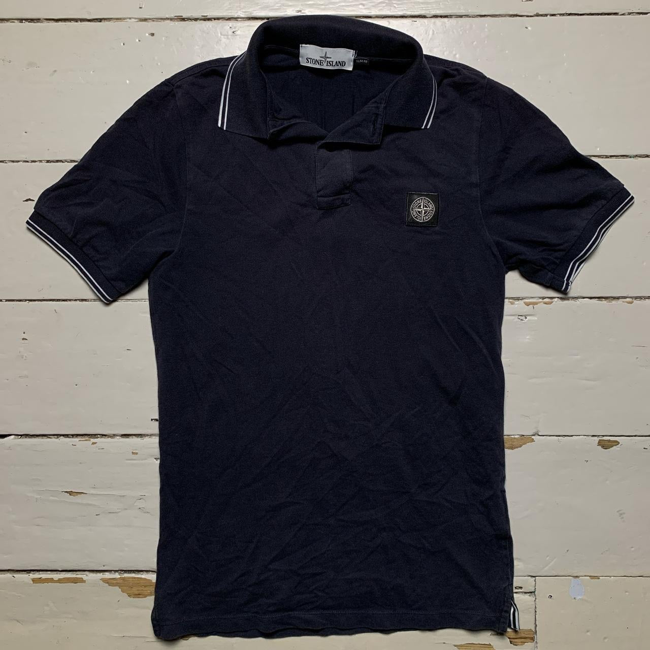 Stone Island Navy Polo (Small)