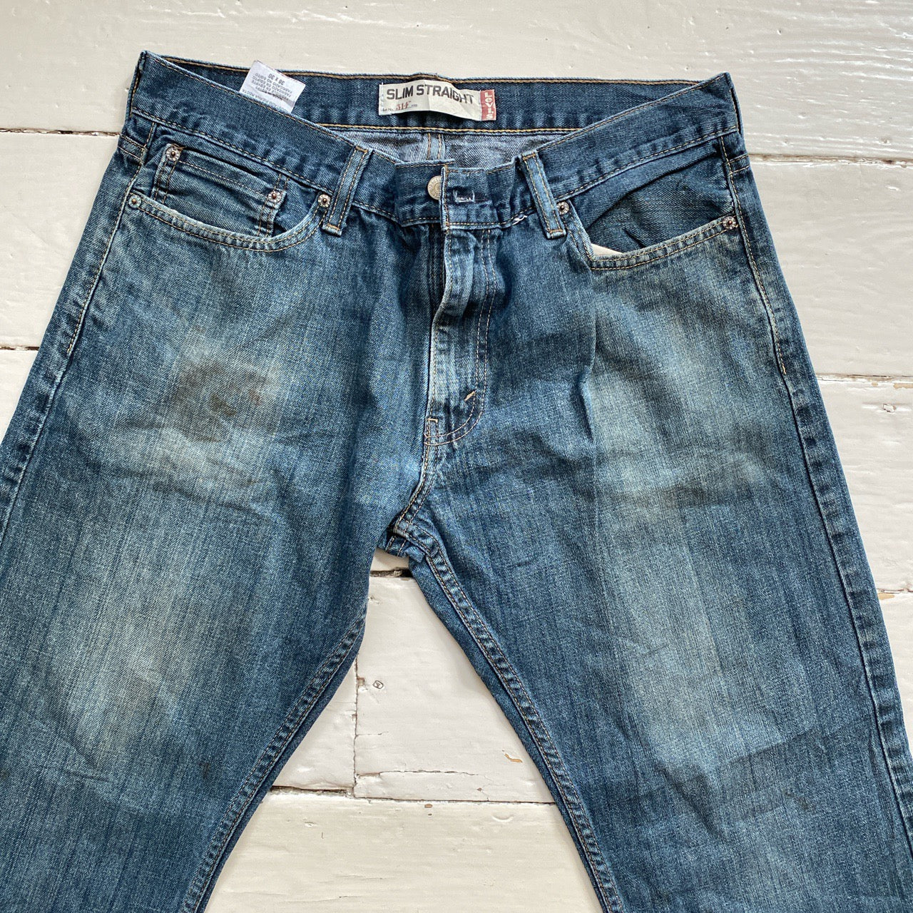 Levis 514 Light Navy Jeans (36/30)