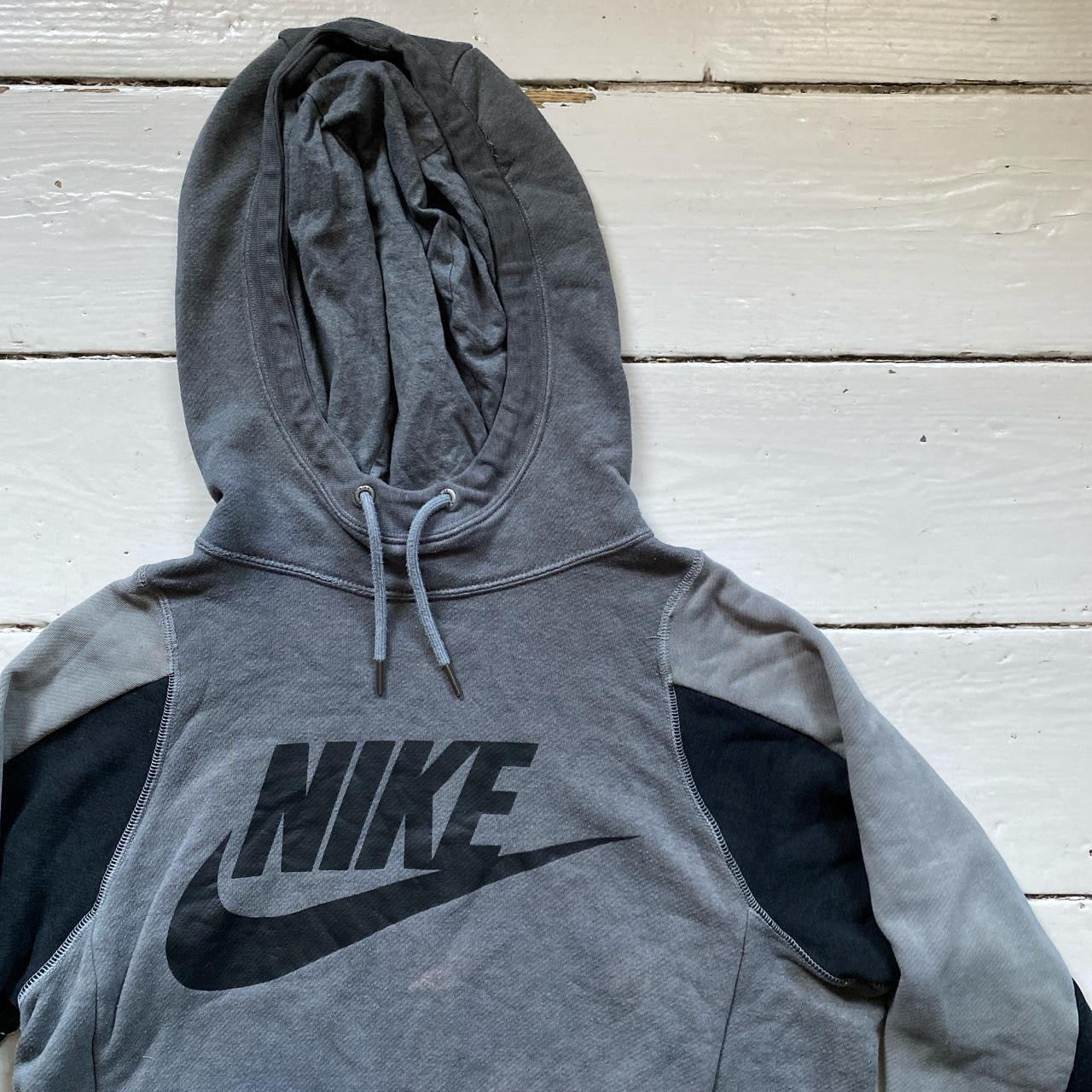 Nike Big Swoosh Grey Hoodie (Small)