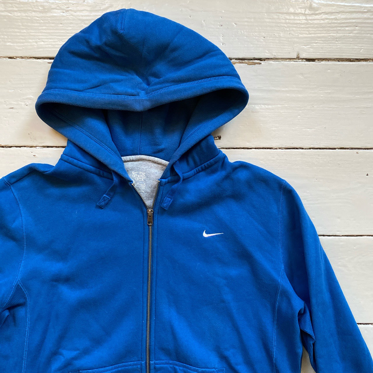 Nike Swoosh Blue Hoodie (Large)