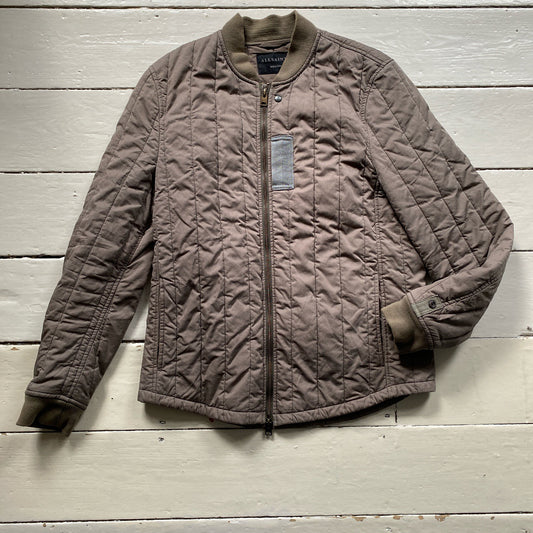 All Saints Quilted Khaki Jacket (Medium)