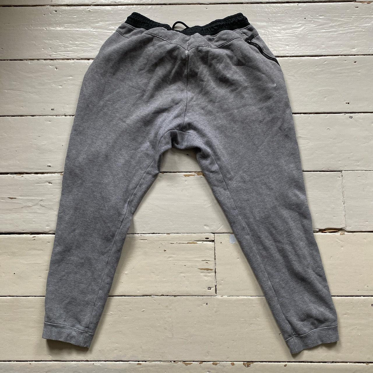 Nike Box Swoosh Logo Grey Joggers (Medium)