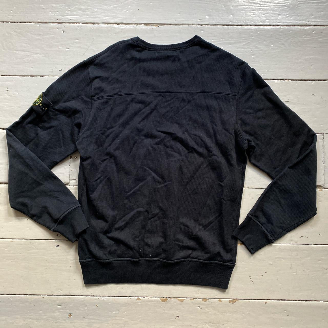 Stone Island Black Jumper (Large)