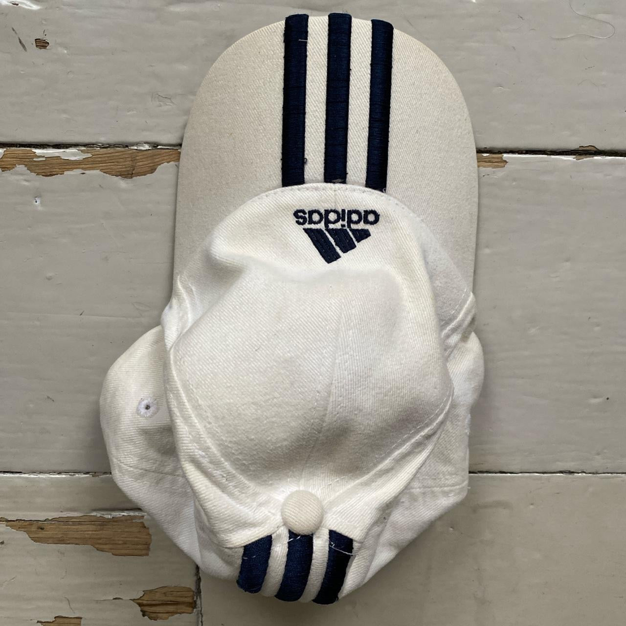 Adidas White and Navy Cap