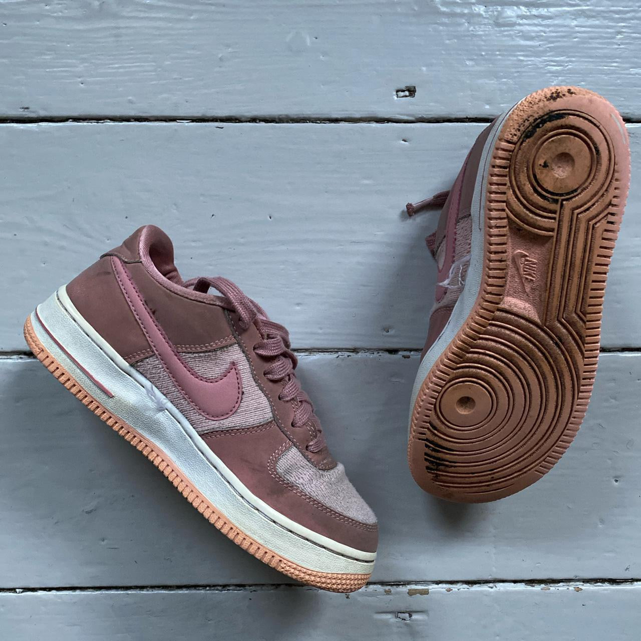 Nike Air Force 1 Pink Suede (UK 4)