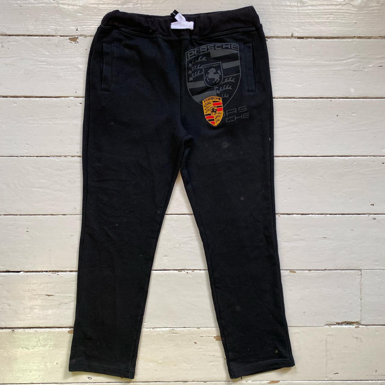 Porsche Black Joggers (Medium)