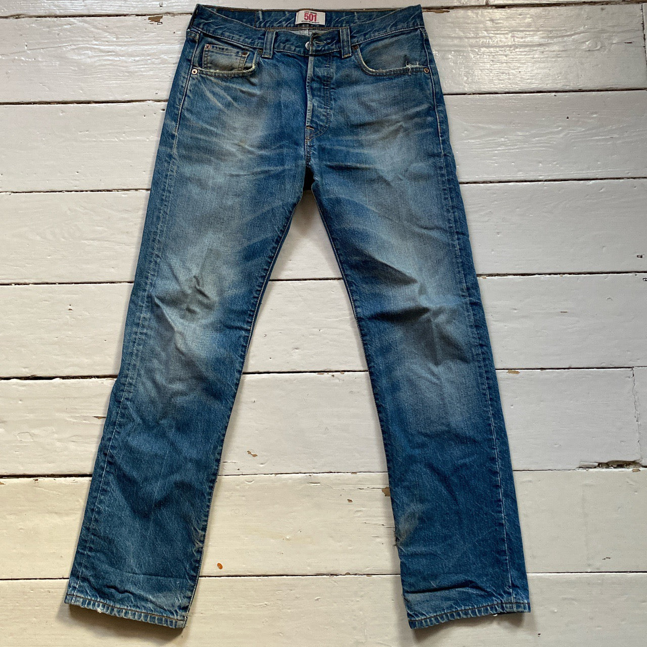 Levis 501 Distressed Jeans (30/30)