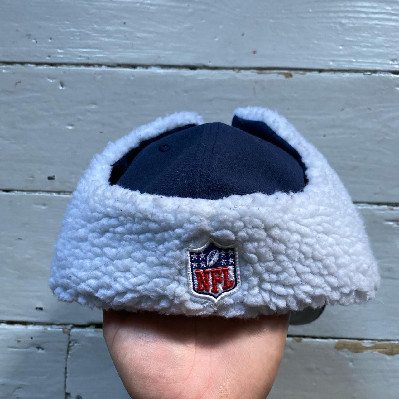 New England Patriots Dog Ear Fitted Cap (Size 7 1/4)