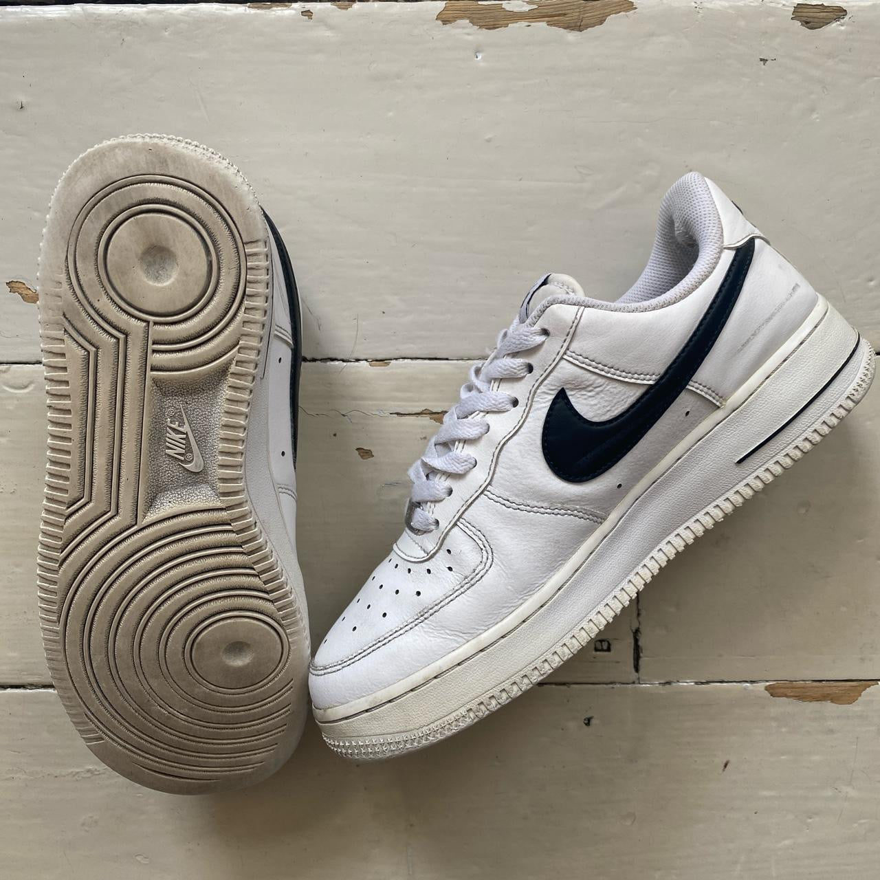 Nike Air Force 1 White and Black (UK 6)