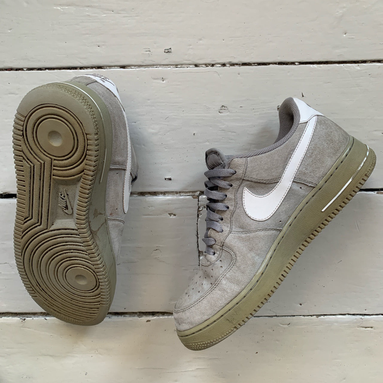 Nike Air Force 1 Grey Suede (UK 9)