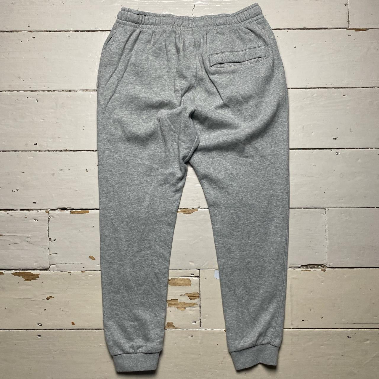 Nike Swoosh Grey and White Joggers (Medium)