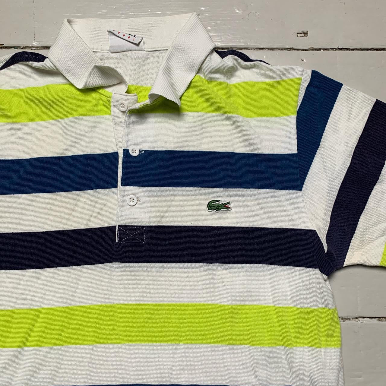 Lacoste Striped Polo Shirt (Medium)