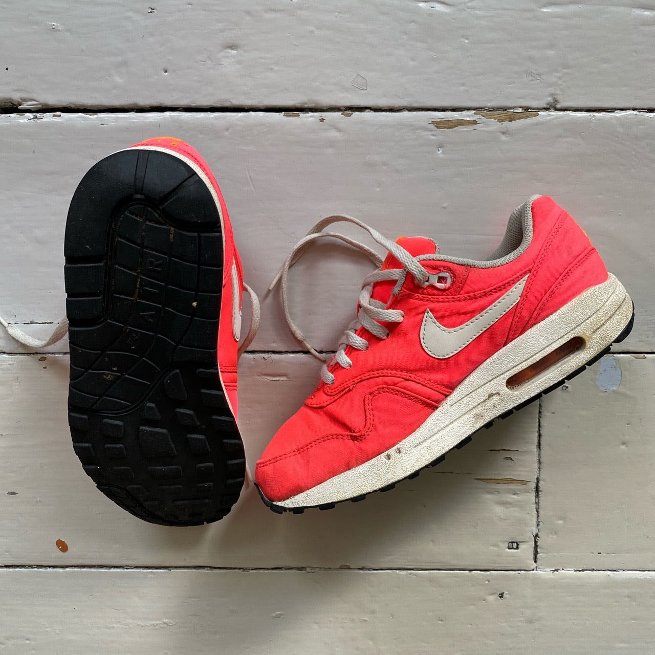 Nike Air Max 1 Pink and White (UK 5)