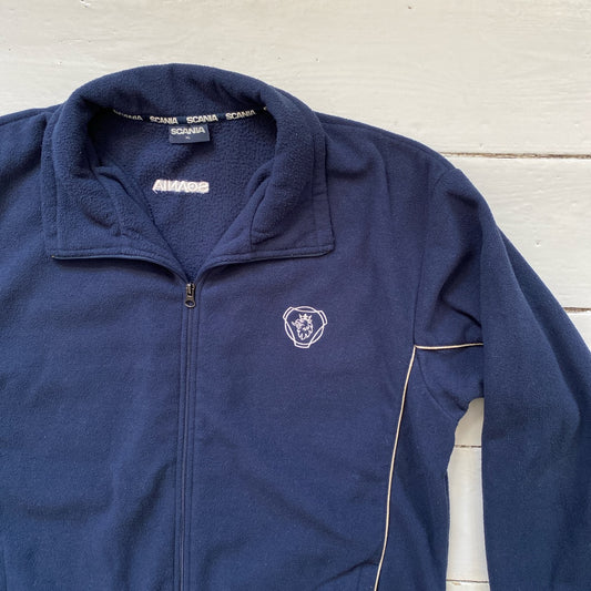 Scania Navy Fleece Zip Up Jumper (XL)