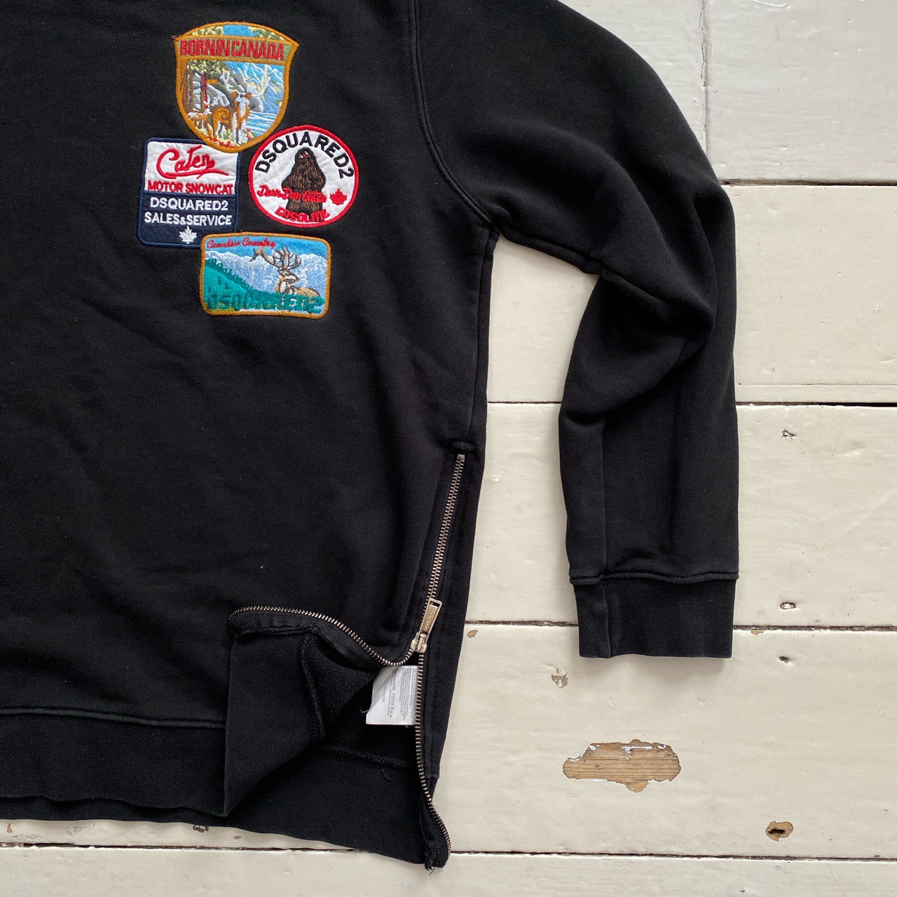 Dsquared2 Patch Black Sweatshirt (XL)