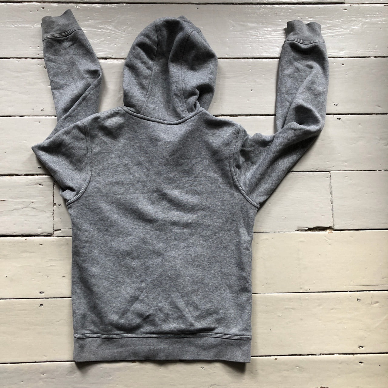 Nike Club Spellout Grey Hoodie (Small)