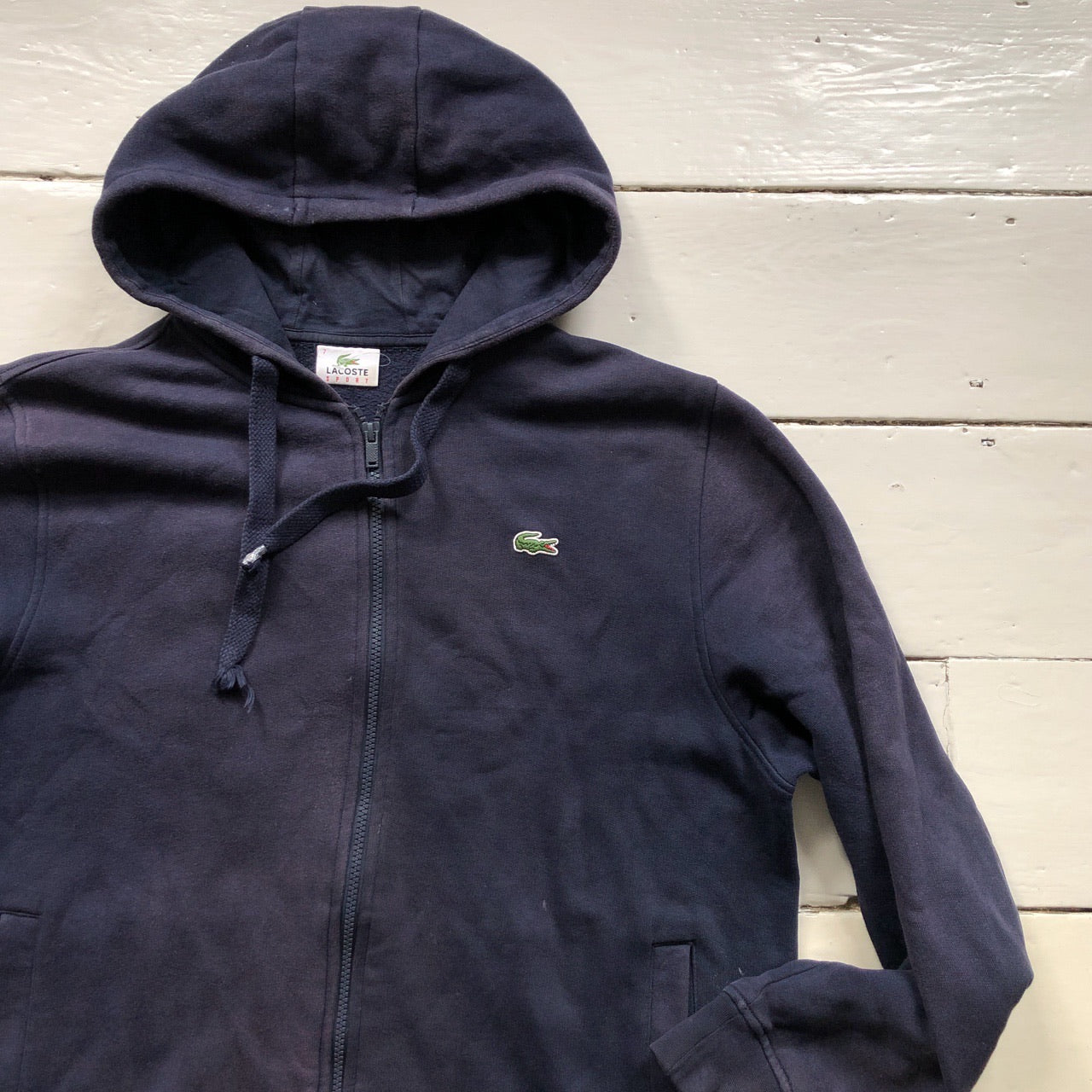 Lacoste Navy Hoodie (XLarge)