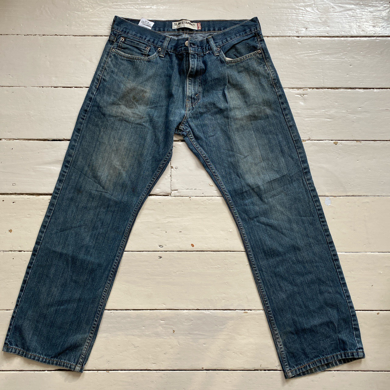 Levis 514 Light Navy Jeans (36/30)